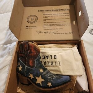 Liberty Black Vintage Americana Booties